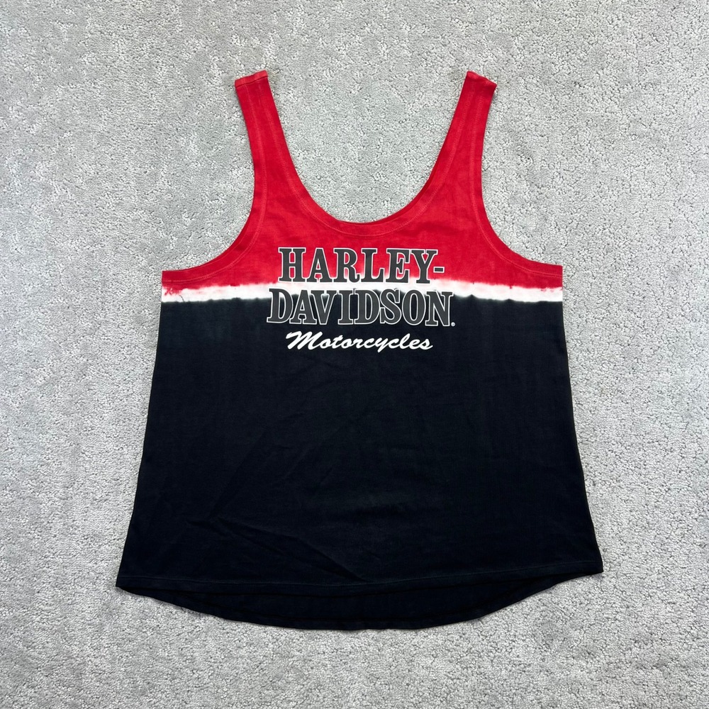 Harley-Davidson Red Black Tank Top